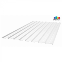 Прозрачный шифер ПЛАСТИЛЮКС-МП-20-У промышленный 0,9мм 1150х2000мм колотый лед, прозрачный